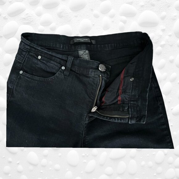 SIMON CHANG BLACK DENIM JEANS - SIZE 8 - Picture 4 of 8